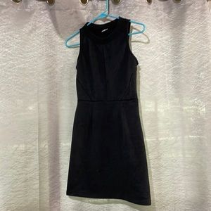 Sleeveless grey office or casual dress